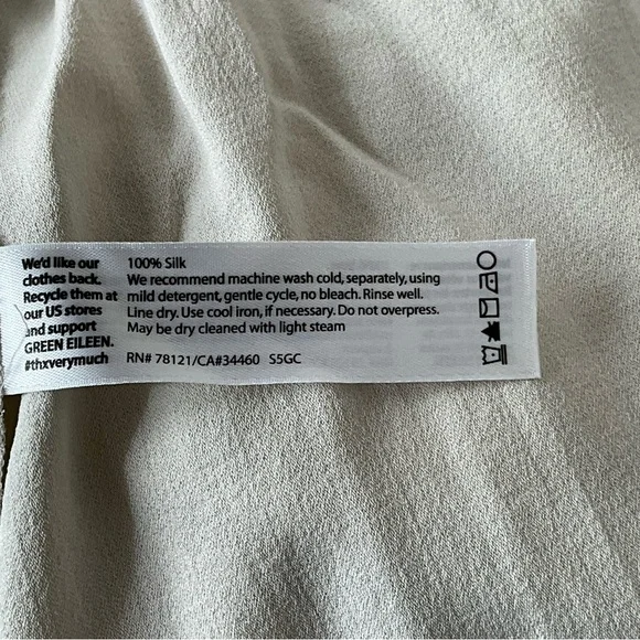 Eileen Fisher High-low tunic top, XS, Bone, beautiful Timeless - Picture 7 of 7